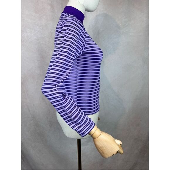 Vintage 1970s Striped Turtleneck Mod MCM Size Small XS - Picture 5 of 8